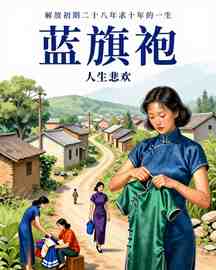 蓝旗袍